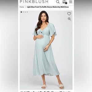 Pink Blush Maternity Dress